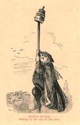 Verkiezing van de Paus. Naar de top van de paal, 1897