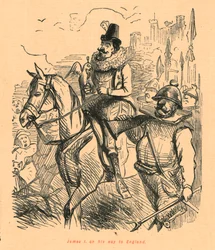 James I op weg naar Engeland, 1897