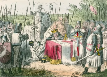Koning Jan ondertekent de Magna Charta