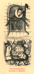 Northumberland houdt een toespraak, 1897