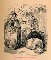 Koningin Eleanor en Schone Rosamond, ca. 1860