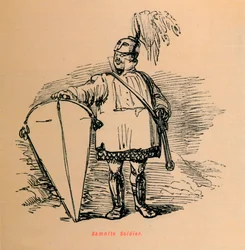Samnitische soldaat, 1852