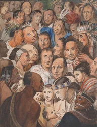 Tableau van Indiase gezichten, 1811-ca. 1813
