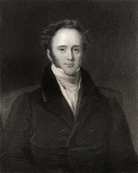 Henry John Temple, 3e burggraaf Palmerston, gegraveerd door H.R. Cook (fl.1813-47), uit 
