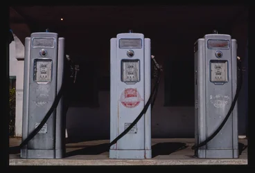 Olympic Gas Pumps, San Diego, Californië, Verenigde Staten