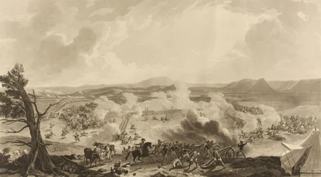 Slag bij Kirkee gevochten op 5 november 1816 waarbij 4785 Britse troepen het Mahratta Leger versloegen