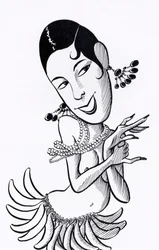 Josephine Baker, karikatuur