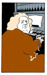William Boyce speelt orgel