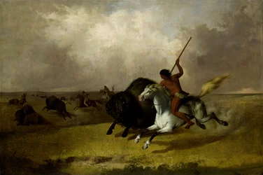 Buffeljacht op de zuidwestelijke prairies
