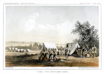 Raad met White Mans Horse, 1856