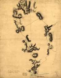 Expeditie van gouverneur Tryon naar Danbury, 1777. LOC gm71000884