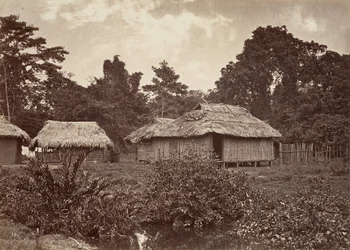 Tropisch landschap, Turbo Village, 1871