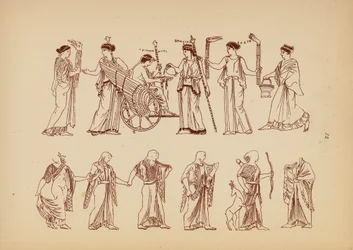 Oud-Griekse vrouwelijke kostuum