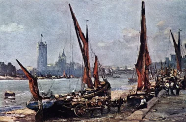 Houses of Parliament vanaf Vauxhall