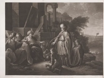 Hiram Koning van Tyrus, stuurt geschenken naar Koning Salomo