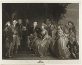 Portret van de koninklijke familie van het Verenigd Koninkrijk
