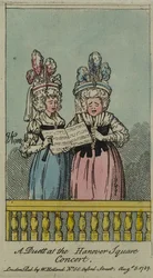 Een duet bij het Hanover Square Concert, 1788