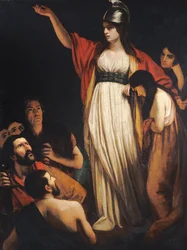 Boadicea die de Britten Toespreekt