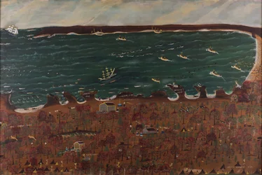 Indiaans kampement in Marblehead, 1920-28