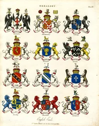 Wapenschilden van Engelse graven