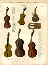 Snaarinstrumenten van klassieke muziek