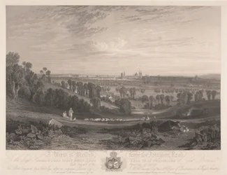 Een uitzicht op Oxford vanaf de Abingdon Road