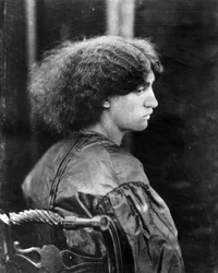 Jane Morris, geposeerd door Dante Gabriel Rossetti, 1865
