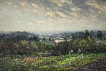 Landschap met een Verafgelegen Uitzicht