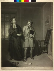 William Parsons als "Sheepface" in het hoofd "De Dorpsadvocaat"