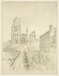 Redcliffe kerk en een deel van Alfred Wharf