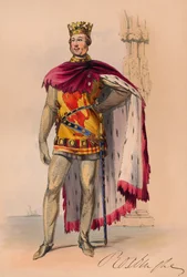 James Innes-Ker in Plantagenet kostuum voor Queen Victoria
