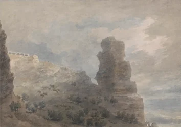 Een Uitzicht vanaf de Herberg in Terracina