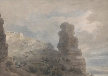 Uitzicht vanuit de herberg van Terracina