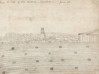 Van de top van de Arena, Verona