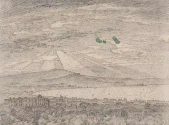 Napels vanaf de Villa van Sir William Hamilton, Portici