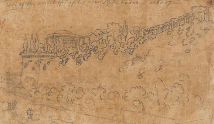 Deel van de muren van Napels bij Ponte Nuovo, 17 oktober