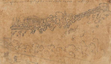 Deel van de muren van Napels bij Ponte Nuovo, 17 oktober