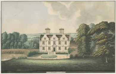 Pendeford Hall: aquarel