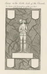 Steen - Koperen figuur [Sir James Lee]: pen- en was tekening, nd [19e eeuw]
