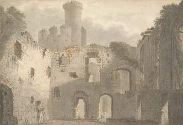 Conway Kasteel, een Uitzicht op het Interieur