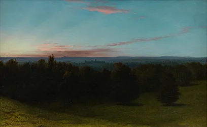 Bij Llangollen, Noord-Wales (olieverf op board)