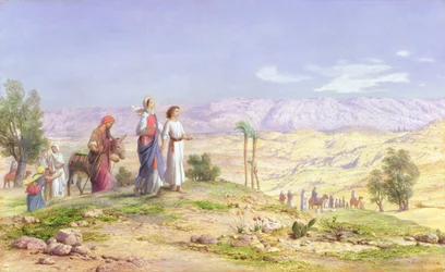 De Heilige Familie nadert Jeruzalem vanuit Nazareth, 1878