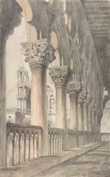 Loggia van het Dogepaleis, Venetië, 1849-50