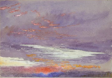 Studie van Dageraad: Paarse Wolken, maart 1868