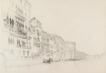Uitzicht van het Palazzo Bembo naar het Palazzo Grimani, Venetië