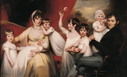 John Lee en zijn familie, ca. 1800