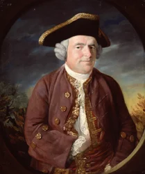 Portret van een man met een driekantige hoed