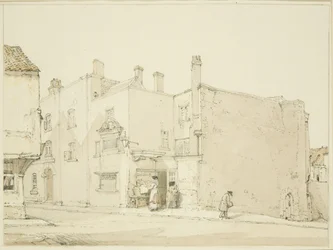 Voorkant van de Newgate, Narrow Wine Street