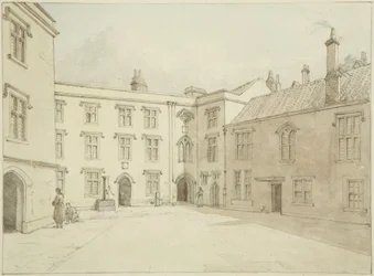 Interieur van de stadsschool in Christmas Street