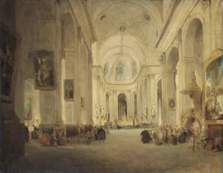 Interieur van St. Sulpice, Parijs